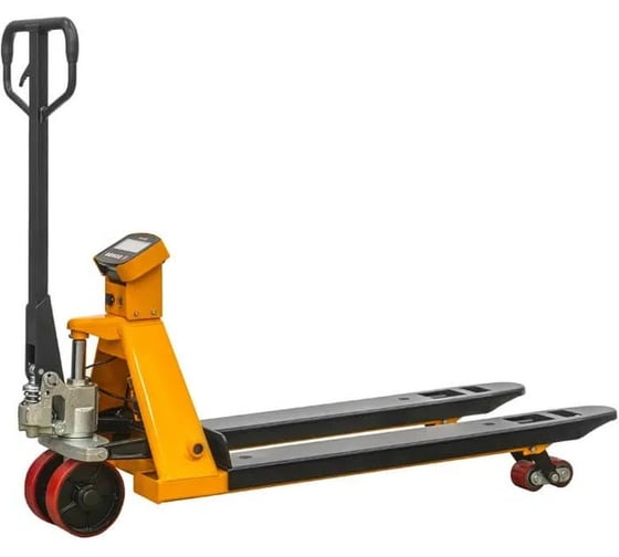 Изображение товара Тележка гидравлическая с весами TOR 2000 кг 1150 мм полиуретановые колеса XILIN BFC20 1050529