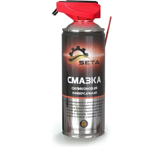 Изображение товара Силиконовая универсальная смазка SETA Silicone два режима распыления, 520 мл S2001