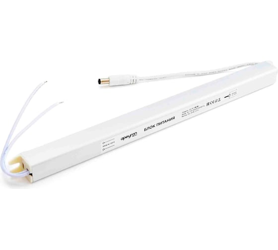 Изображение товара Блок питания Apeyron 24В, 36Вт, IP20, 170-264В, 1,5А, алюминий, суперслим, серебро / 03-97