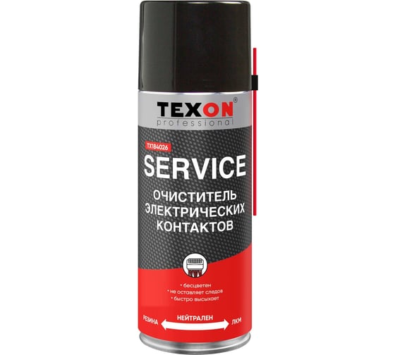 Изображение товара Очиститель электрических контактов TEXON аэрозоль 520 мл ТХ184026