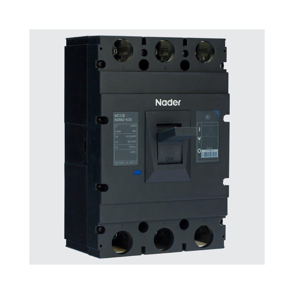 Изображение товара Автоматический выключатель Nader NDM2-630C/3 630А для промышленности и бытовых систем
