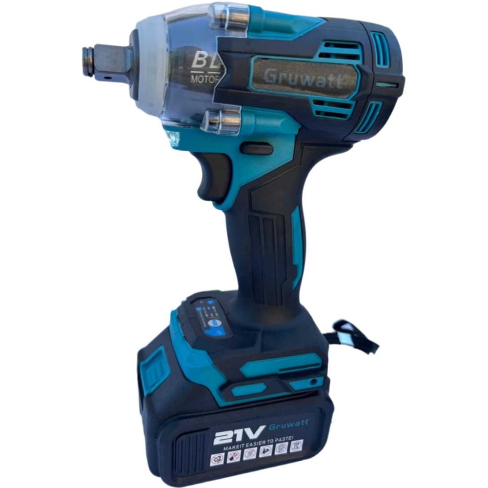Изображение товара Бесщеточный ударный гайковерт Gruwatt DBL10 с подсветкой