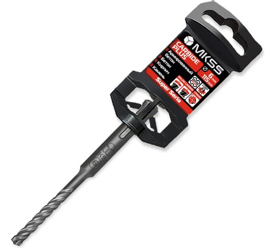 Изображение товара Бур по армированному бетону Carbide Plus MKSS Toolbox SS5501 6x115мм (SDS-plus) MKSS SS55010611