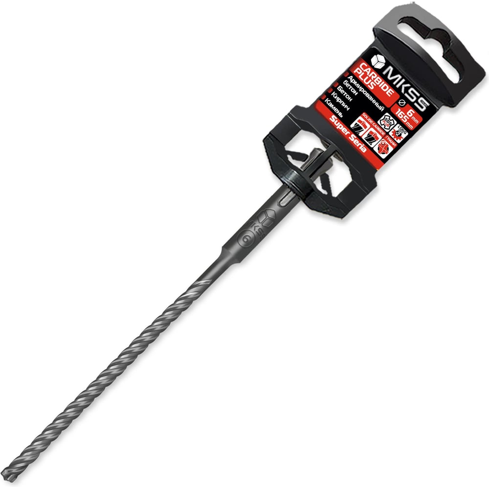 Изображение товара Бур по армированному бетону Carbide Plus MKSS Toolbox SS5501 6x165мм SDS-plus