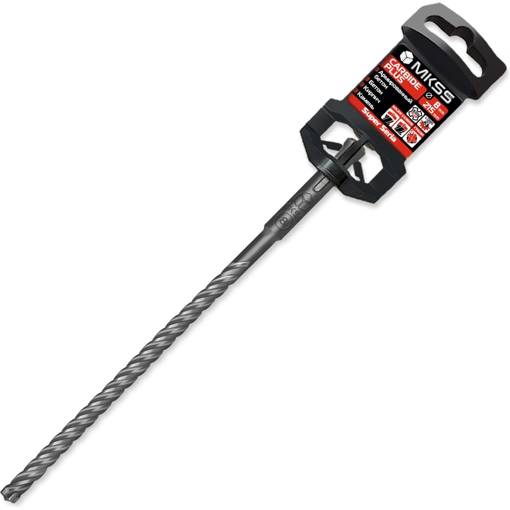 Изображение товара Бур по армированному бетону Carbide Plus MKSS Toolbox SS5501 8x215мм SDS-plus