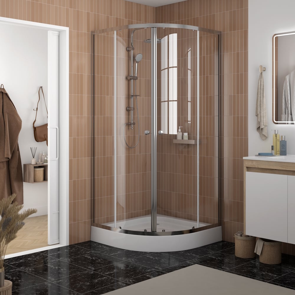 Изображение товара Душевой уголок Teymi 90х90 с прозрачным закаленным стеклом