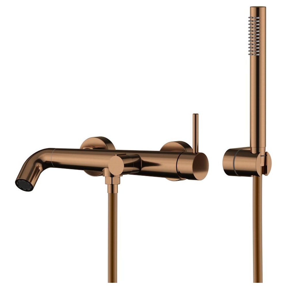 Изображение товара Современный смеситель для ванны Knotlor бронза SS-32/RB с одним режимом и аэратором