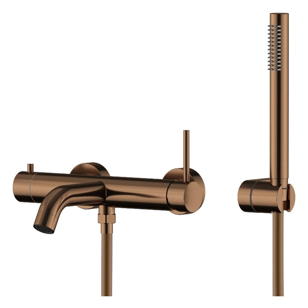 Изображение товара Смеситель для ванны Knotlor бронза SS-23/RB однорычажный современный с матовым покрытием