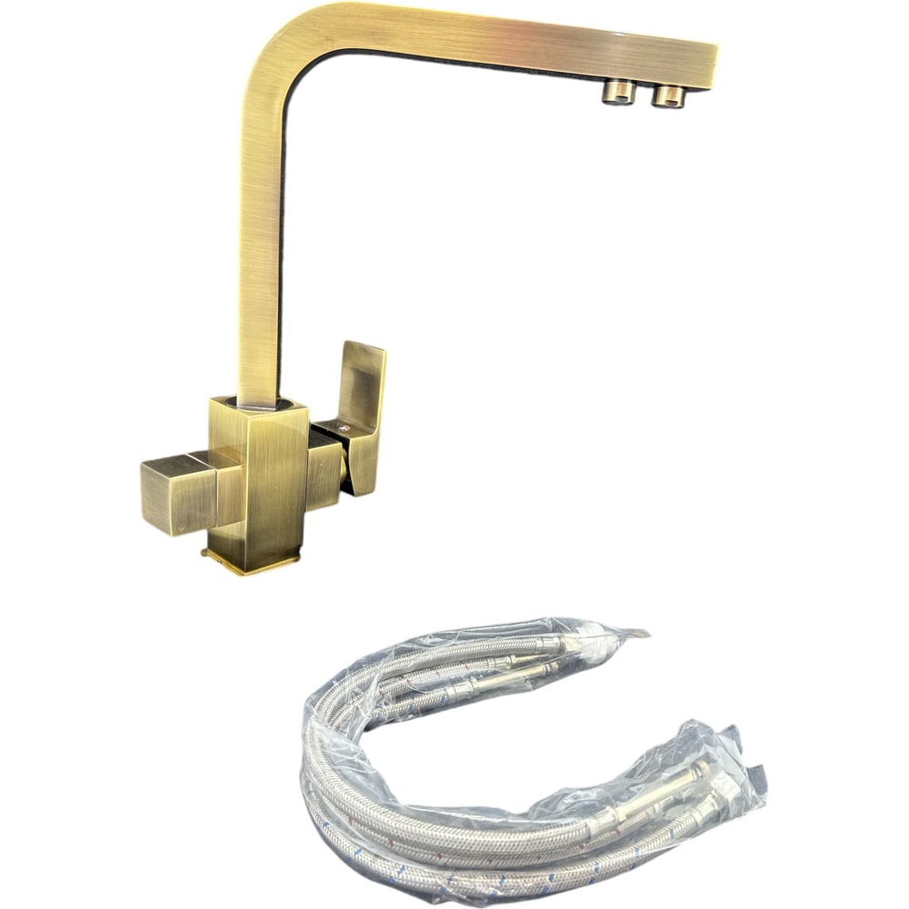 Изображение товара Современный смеситель для кухни OUTE T693BQ с аэрратором и переключателем под фильтр