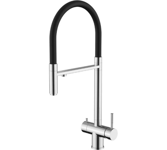 Изображение товара Смеситель для кухни Knotlor с подключением фильтра, сатин SS-16