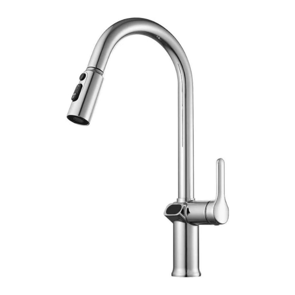 Изображение товара Смеситель для кухни Knotlor с индикатором температуры хром KN-100