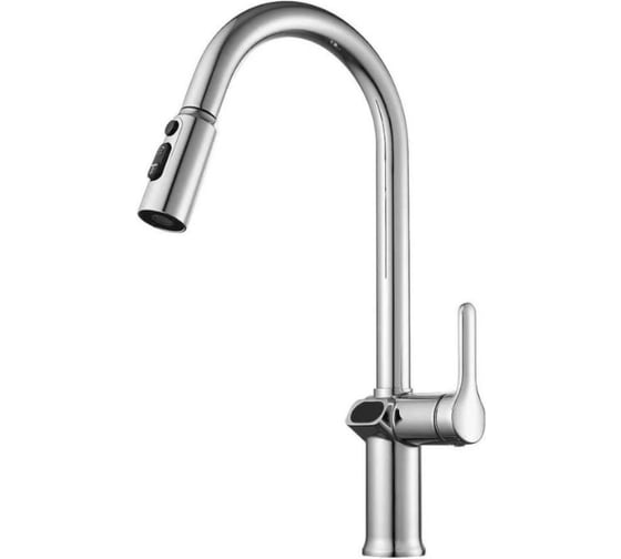 Изображение товара Смеситель для кухни Knotlor с индикатором температуры, хром KN-100