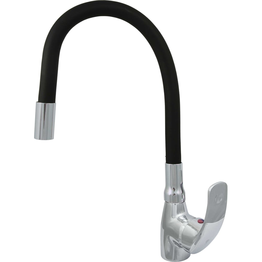 Изображение товара Кухонный смеситель однорычажный с гибким изливом ЦС СМ 27/22г М42 черный