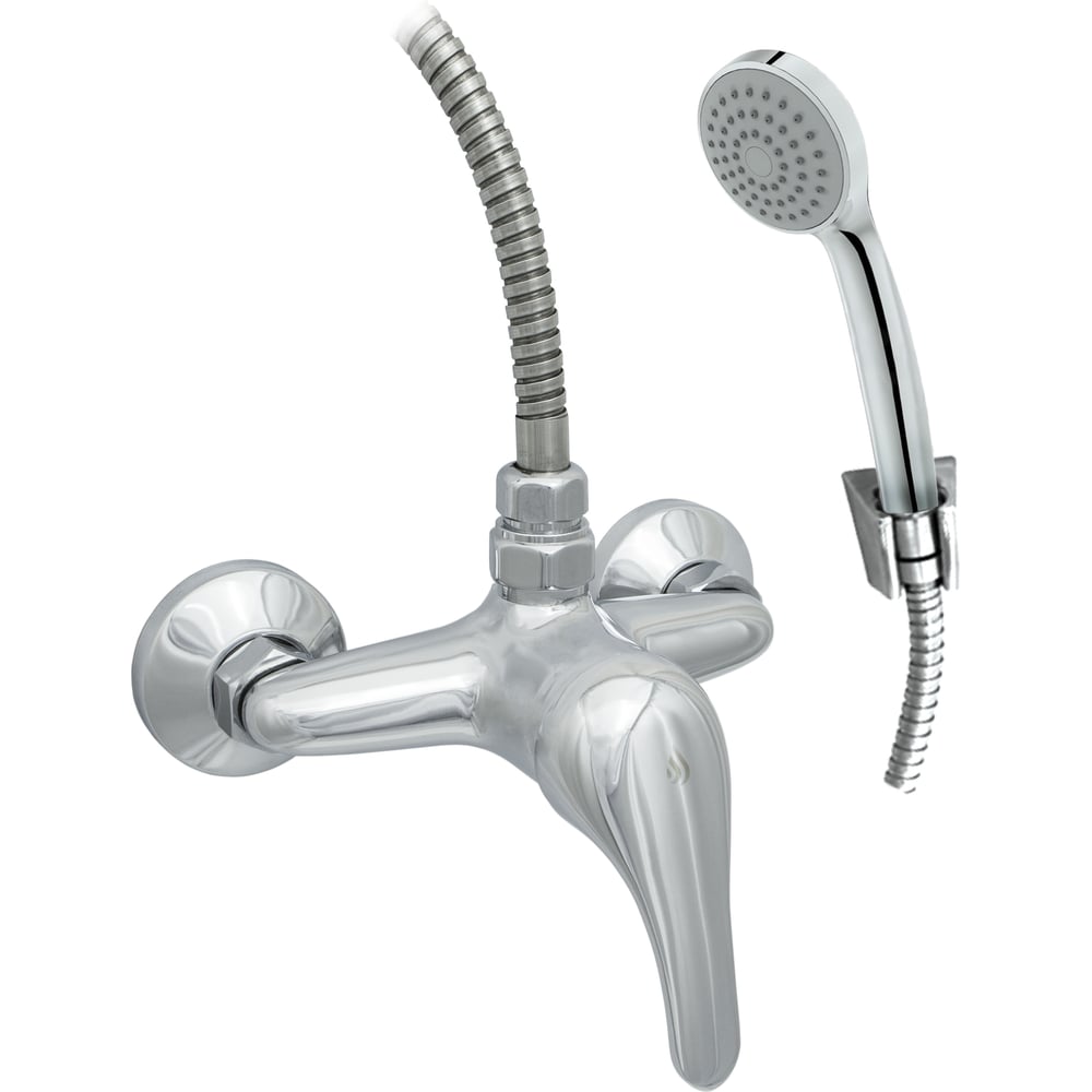 Изображение товара Настенный однорычажный смеситель для душа и биде ЦС СМ 293-2/3-4 ЭКО М42 хромированный