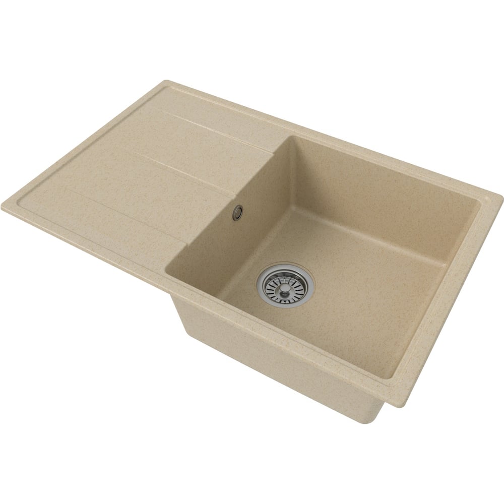 Изображение товара Кухонная мойка Teymi Hanna Smart из кварца бежевого цвета 740x480 мм