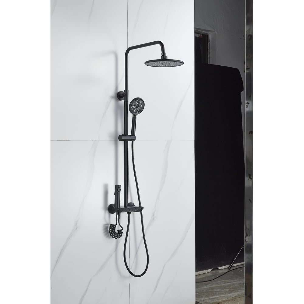 Изображение товара Душевая стойка ALOUTE Зонт из эко-алюминия с 4 режимами и регулировкой высоты