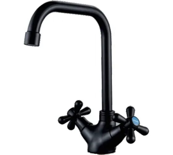 Изображение товара Смеситель для кухни ALOUTE двухвентильный, крепление на большой гайке A6213H-17