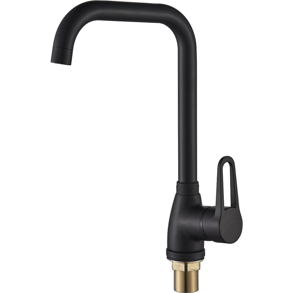 Изображение товара Смеситель для кухни ALOUTE с боковой ручкой однорычажный черный