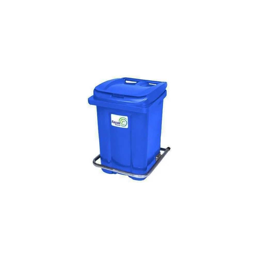 Изображение товара Бак Razak plast 60л пластиковый синий с педалью и крышкой