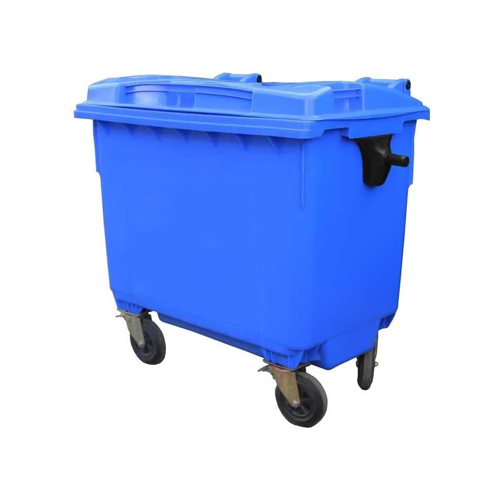 Изображение товара Контейнер Razak Plast пластик синий 660 л на колесах с крышкой