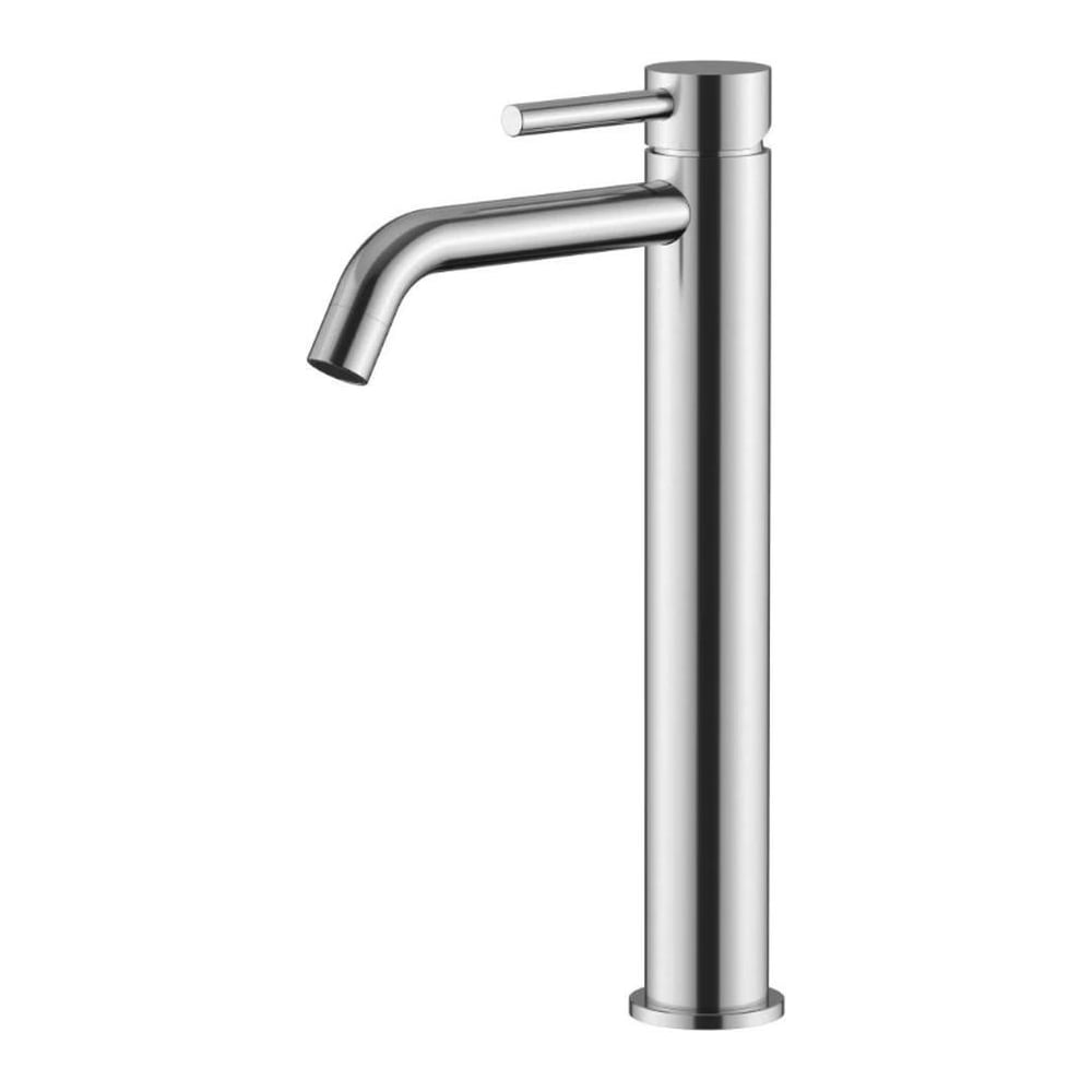 Изображение товара Высокий смеситель для раковины Knotlor SS-21 сатин современный дизайн