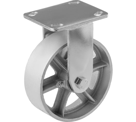 Изображение товара Колесо большегрузное чугунное без резины (150мм; 400 кг) неповоротное с площадкой FCs 63 А5 1000152