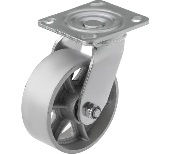 Изображение товара Колесо большегрузное чугунное без резины 125 мм поворотное с площадкой SCs 55 А5 1001079