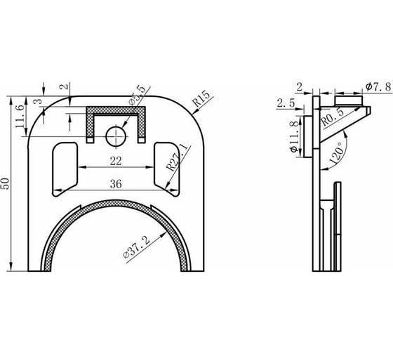 Изображение товара Комплект для крепления капиллярной трубки термостата Завод RGP 6 шт. DBZ-05/HY