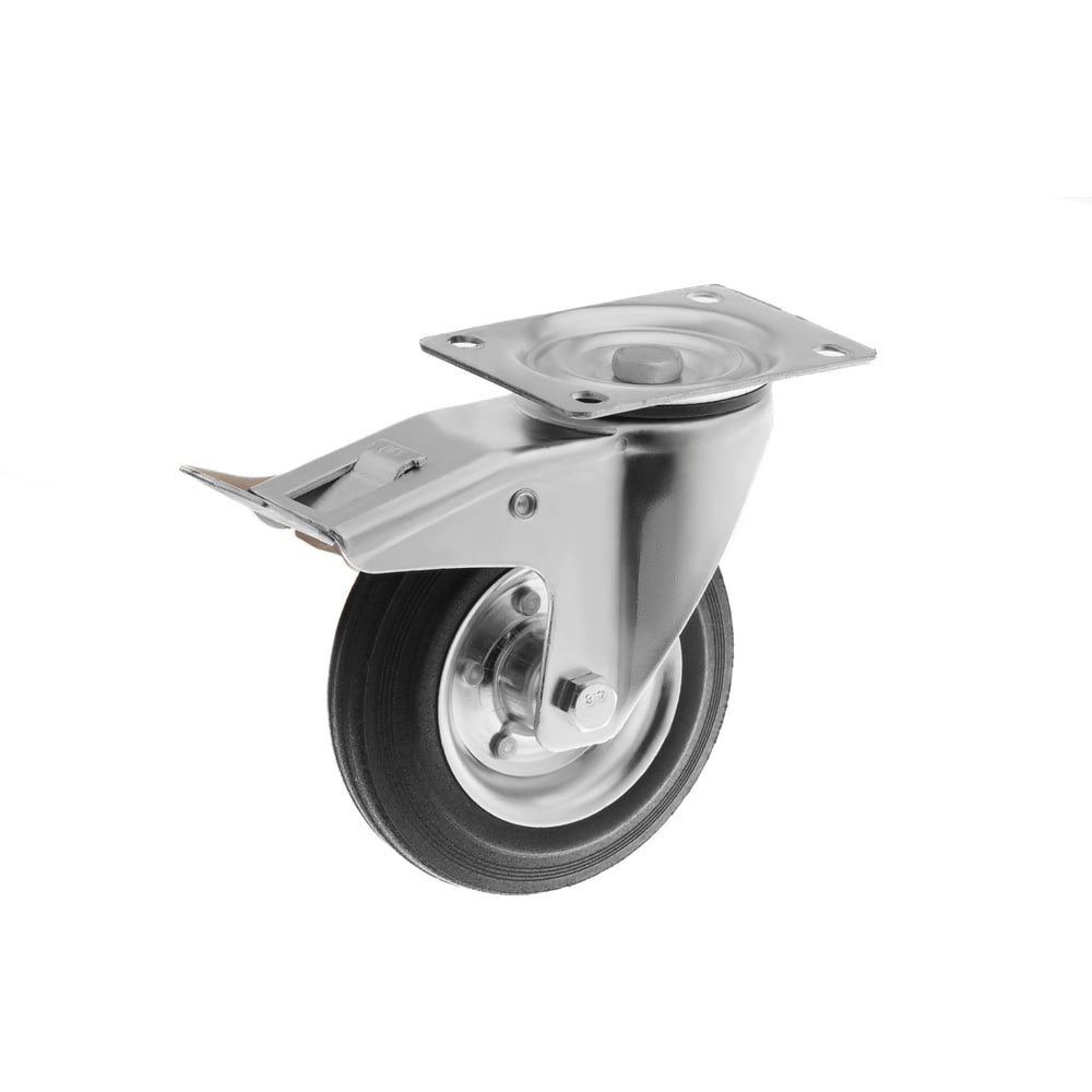 Промышленное усиленное поворотное колесо А5 колесо промышленное резина pr 100 мм scb 42 с тормозом мави про