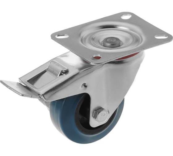 Изображение товара Колесо поворотное с тормозом (80 мм; 90 кг) платформенное крепление SCLb 93 А5 1000246
