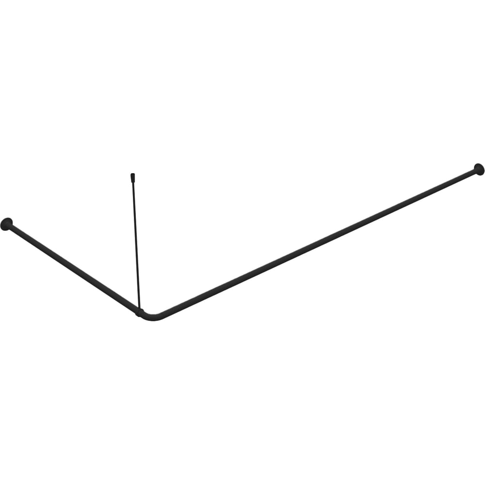 Изображение товара Угловой карниз для ванной комнаты IDDIS 90-180 см, черный, , 060A200i14