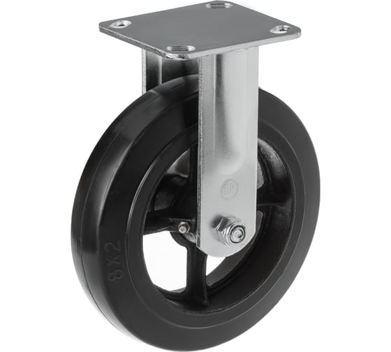 Изображение товара Колесо большегрузное чугунное 250 мм неповоротное с площадкой FCD 85 А5 1000096