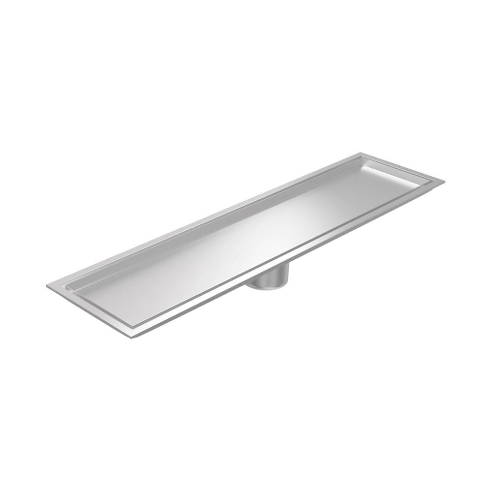 Изображение товара Трап для душа под плитку Teymi с сухим затвором вертикальный выпуск 10х40 нержавеющая сталь