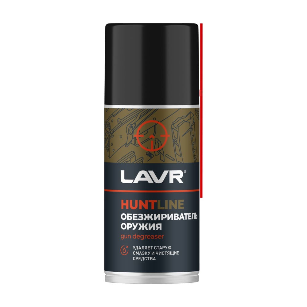 Изображение товара Обезжириватель оружия LAVR HUNT HUNTLINE Ln3809 аэрозольное средство для металла и пластика