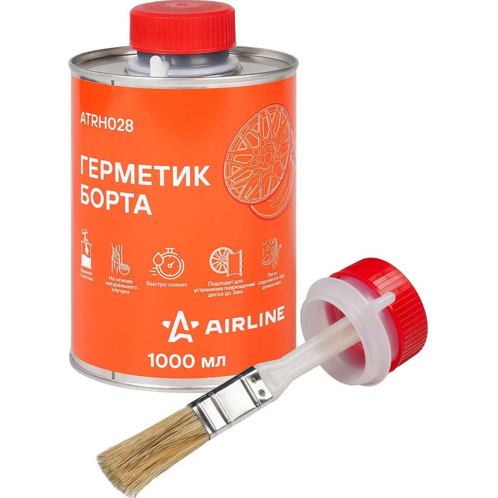 Изображение товара Герметик борта AIRLINE банка с кистью, 1л ATRH028