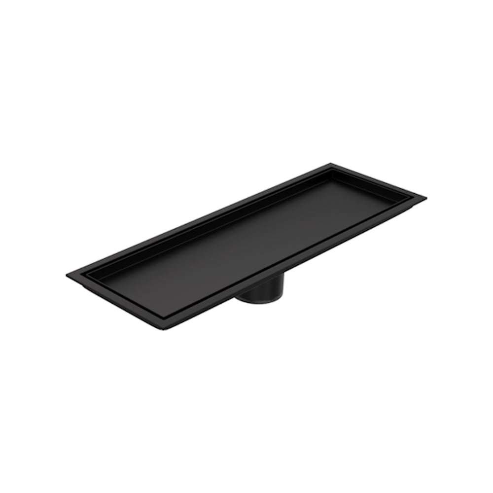 Изображение товара Трап для душа под плитку Teymi с сухим затвором вертикальный выпуск 10х30 черный T90352