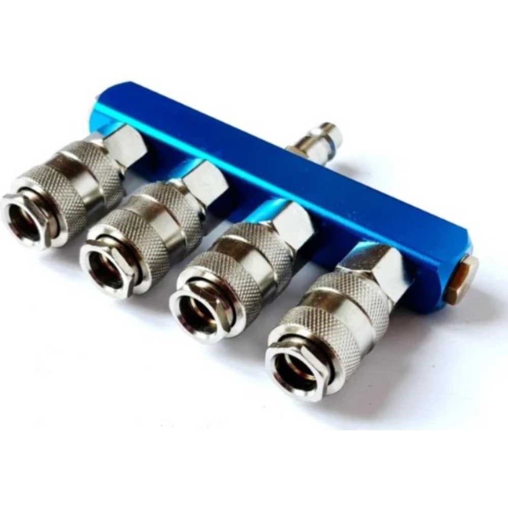 Изображение товара Разветвитель пневматический BlackWeld на 4 выхода со штуцером 3307