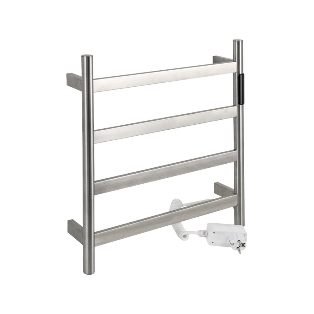 Изображение товара Электрический полотенцесушитель KRAFTTE 475x505 мм 75 Вт из нержавеющей стали сатин