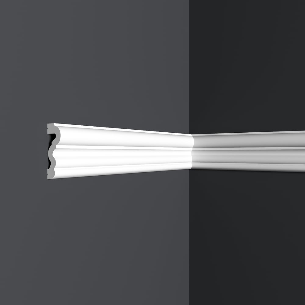 Изображение товара Ударопрочный декоративный молдинг R-LINE DECOR 44x16x2000мм, 3 шт