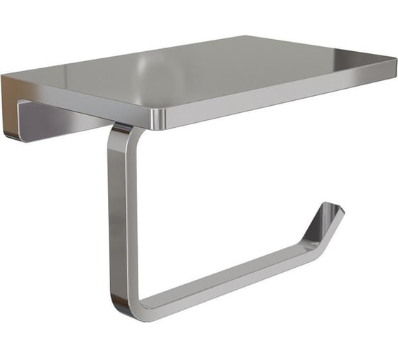 Изображение товара Держатель для туалетной бумаги Knotlor с полочкой, хром PH101C