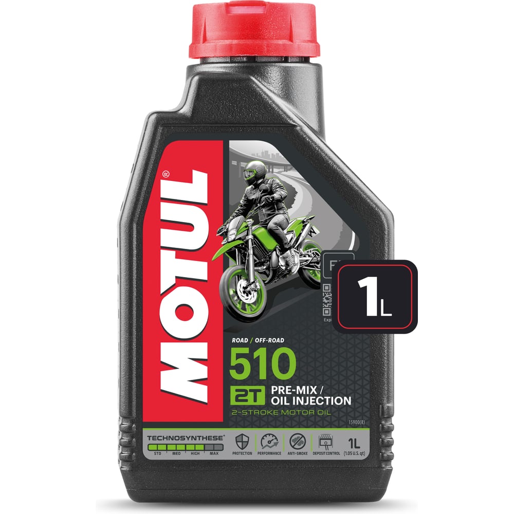 Изображение товара Масло моторное MOTUL 510 2T для мотоциклов 1 л двухтактное полусинтетика
