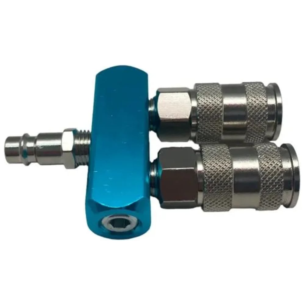 Изображение товара Разветвитель пневматический Pegas pneumatic на 2 выхода со штуцером 3305
