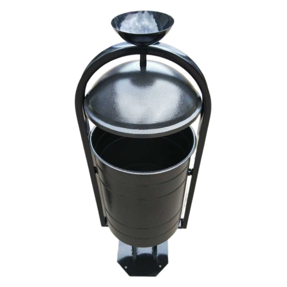 Изображение товара Урна с пепельницей Дигрус 20 литров серебро переворачивающаяся стильная