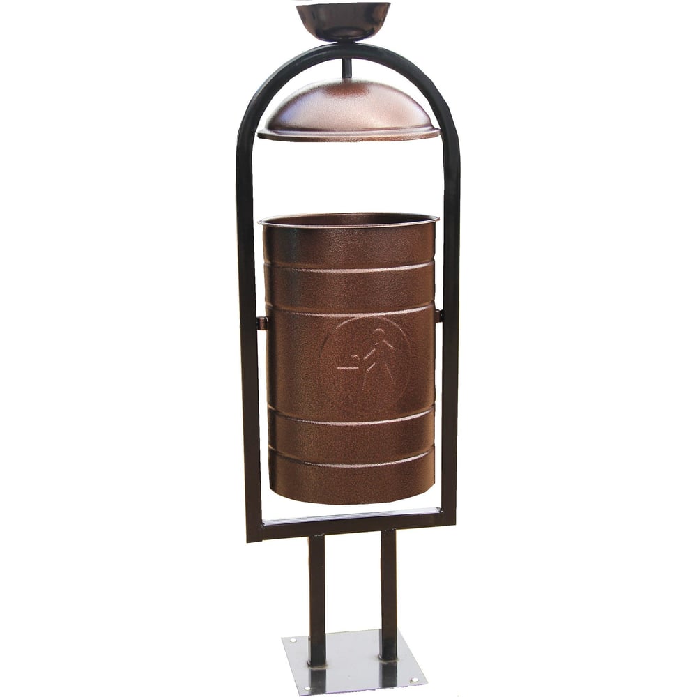 Изображение товара Урна с пепельницей Дигрус 30 литров антик медь прочная из стали