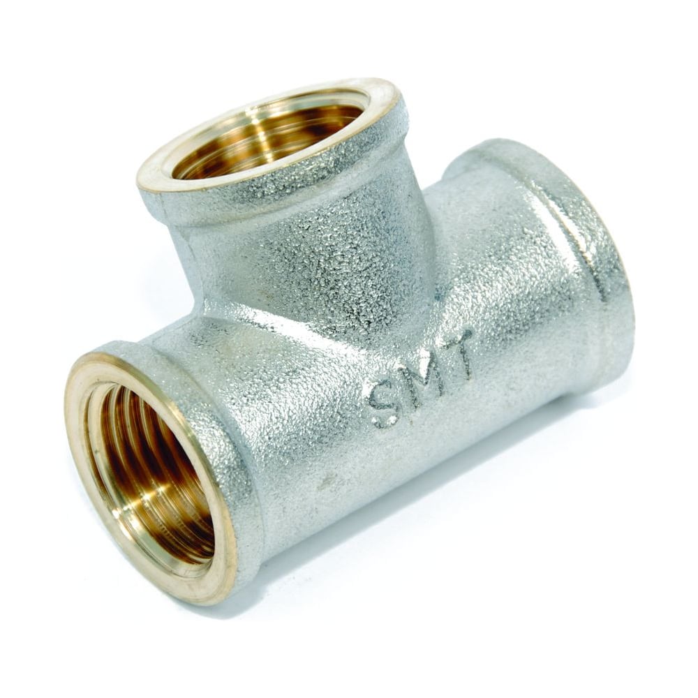 Изображение товара Тройник SMT ВР 1/2 никелированный для водопровода и отопления