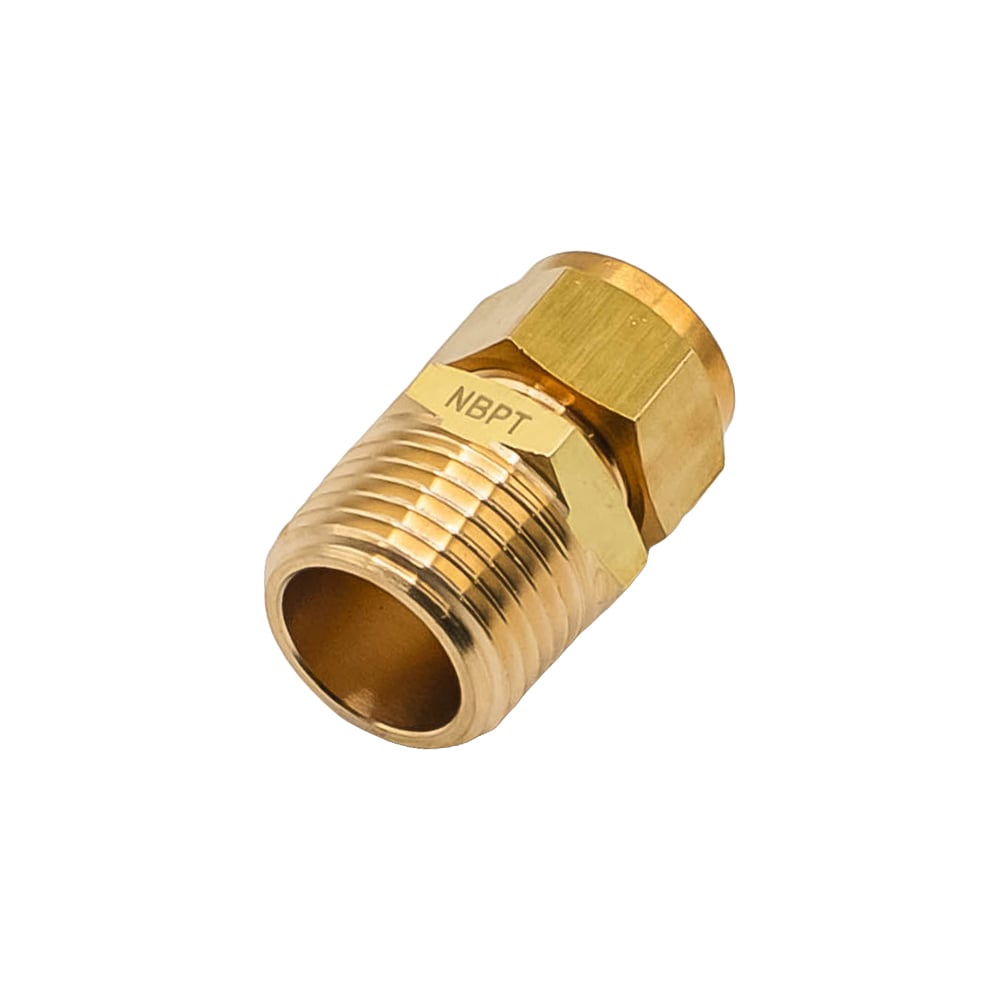 Изображение товара Латунный компрессионный фитинг KIM12-04 для труб 12 мм и 1/2М