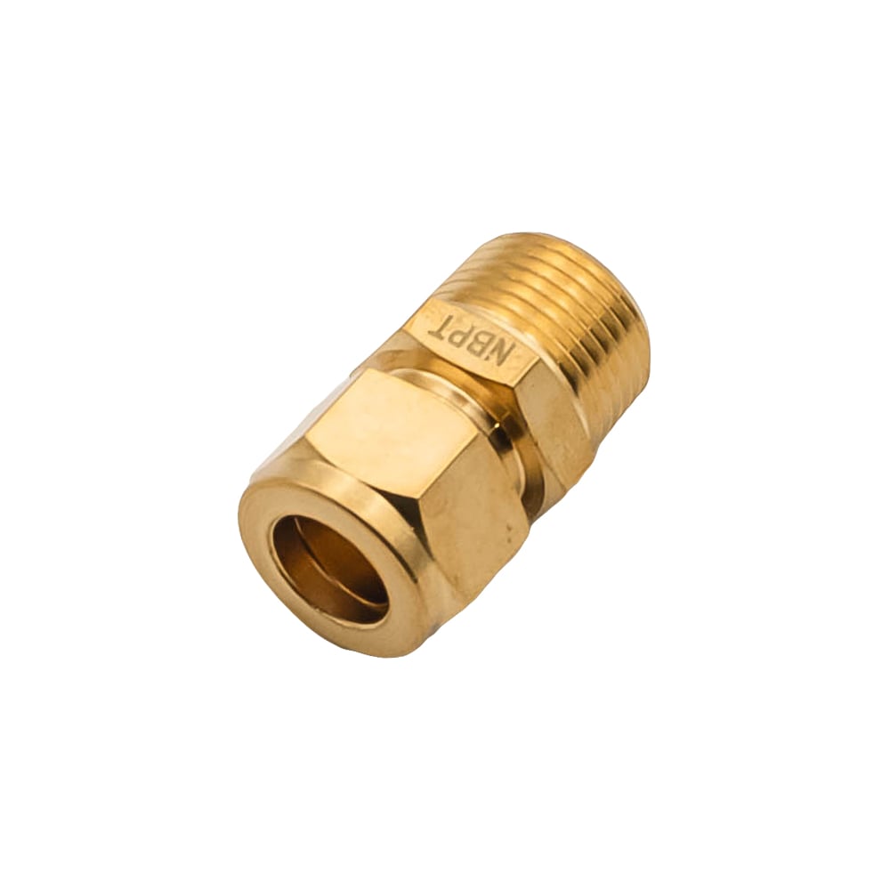 Изображение товара Латунный компрессионный переходник KIM10-03 для водопровода и отопления