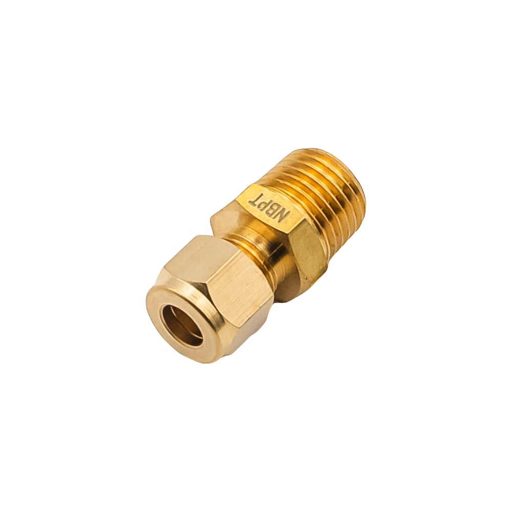 Изображение товара Латунный компрессионный переходник KIM06-02 для труб 6 мм и 1/4М