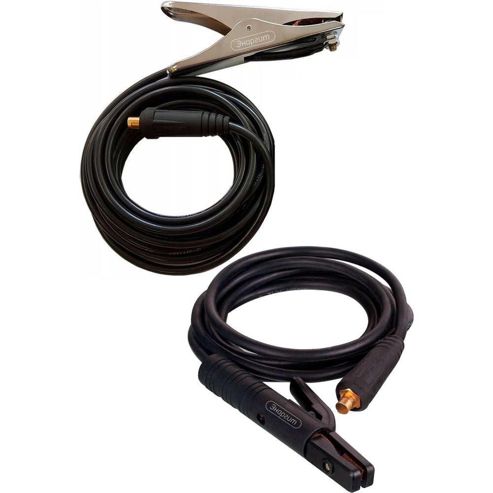 Изображение товара Комплект сварочных кабелей энаргит Basic (5+5 метров, 1х35, вилка 35-50) КС135-55-3550-Basic