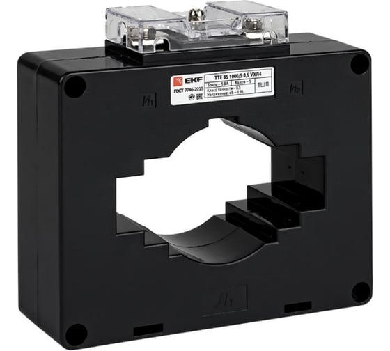 Изображение товара Трансформатор тока EKF ТТЕ-85-1000/5А класс точности 0,5 PROxima SQtte-85-1000